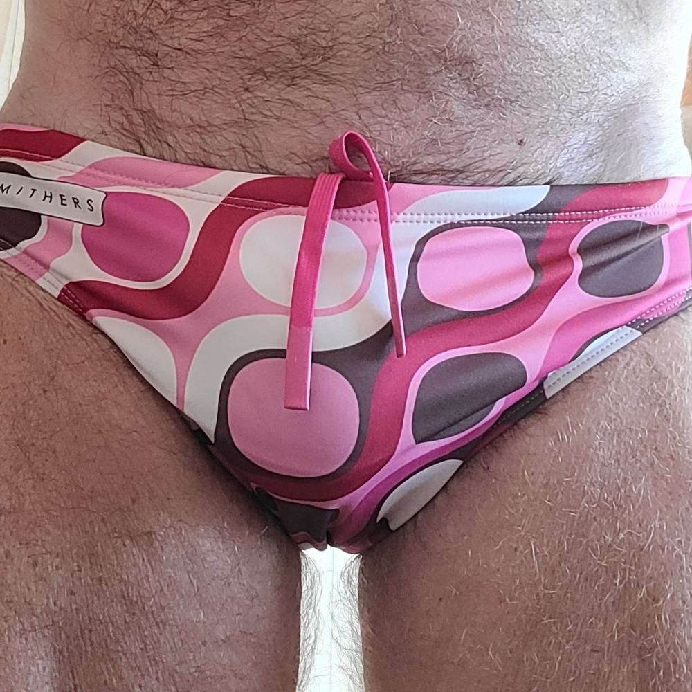 Men's Pink Patterned Swim Briefs Speedo